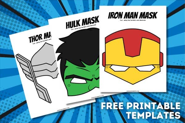 Free Printable Superhero Mask Templates