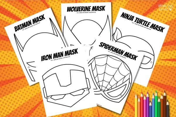 Superhero Mask Templates Printable