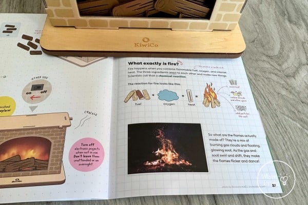 KiwiCo Holiday Fireplace Crate Science Explanation