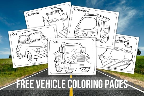 Free Vehicle Coloring Pages Printable