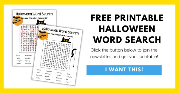 Free Halloween Word Search Opt-In