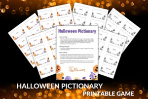Halloween Pictionary Printable Game