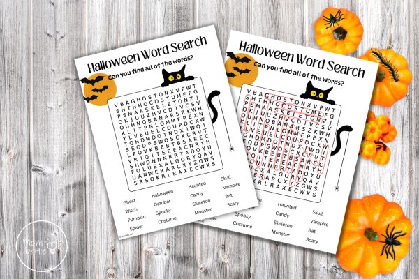 Printable Halloween Word Search