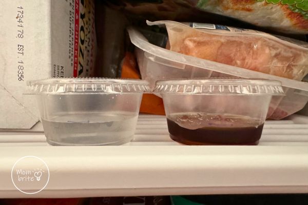 Place the Water and Syrup in the Freezer