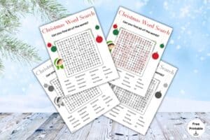 Christmas Word Search Free Printable