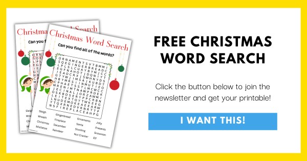 Free Christmas Word Search Printable Opt-In