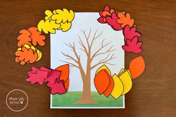 Print and Cut Thankful Tree Leaves