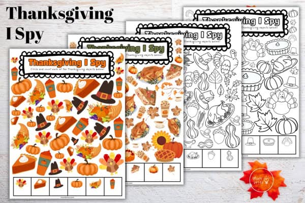Thanksgiving I Spy PDF Mockup