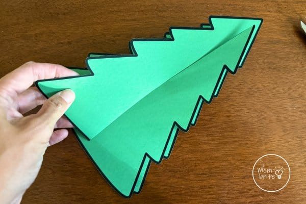 Paper 3D Christmas Tree Connect the Cutouts