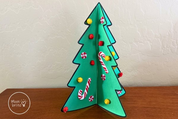 Paper 3D Christmas Tree Craft