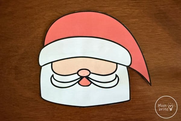 Santa Beard Christmas Countdown Glue Mustache and Nose