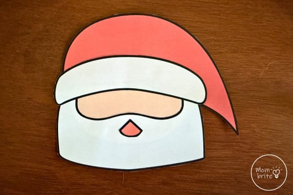 Santa Beard Craft Glue Brim to Hat (1)