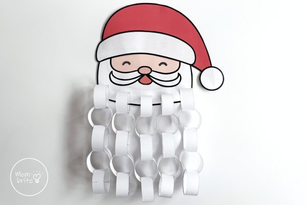 Santa Beard Paper Chain Advent Calendar