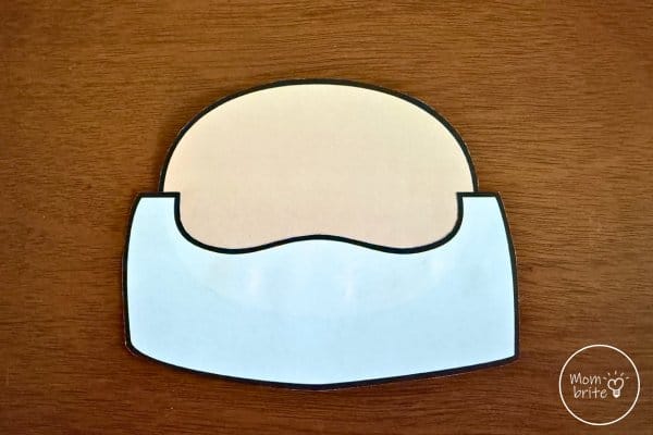 Santa Beard Paper Chain Craft Glue Beard to Face