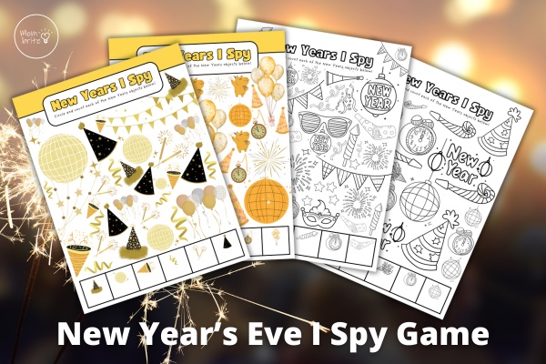 New Year's Eve I Spy Game Mock-Up