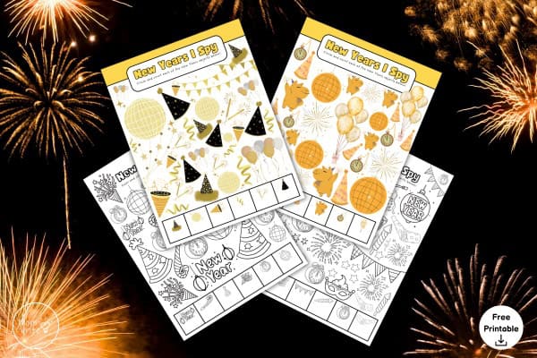 New Year's I Spy Game Mock-Up