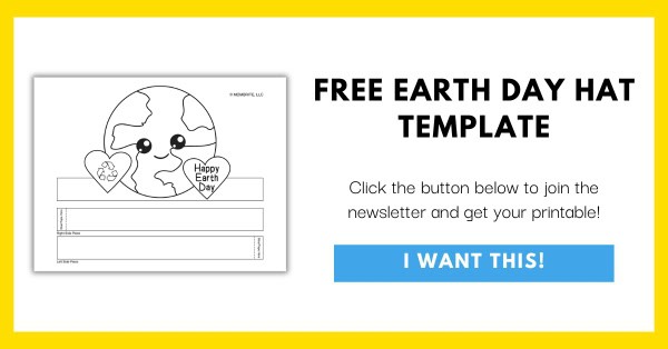 Free Earth Day Hat Template Opt-In