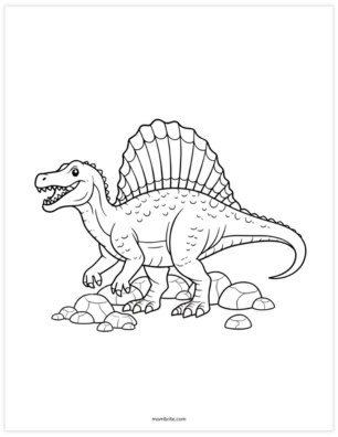 spinosaurus coloring page