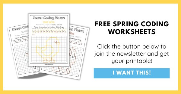 Free Spring Coding Worksheets Opt In
