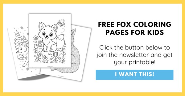 Free Fox Coloring Pages for Kids Opt-In
