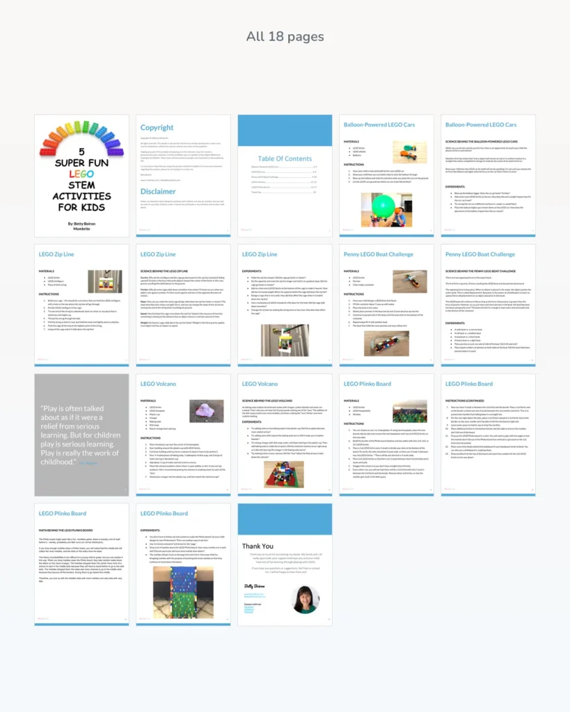 lego stem activities contents