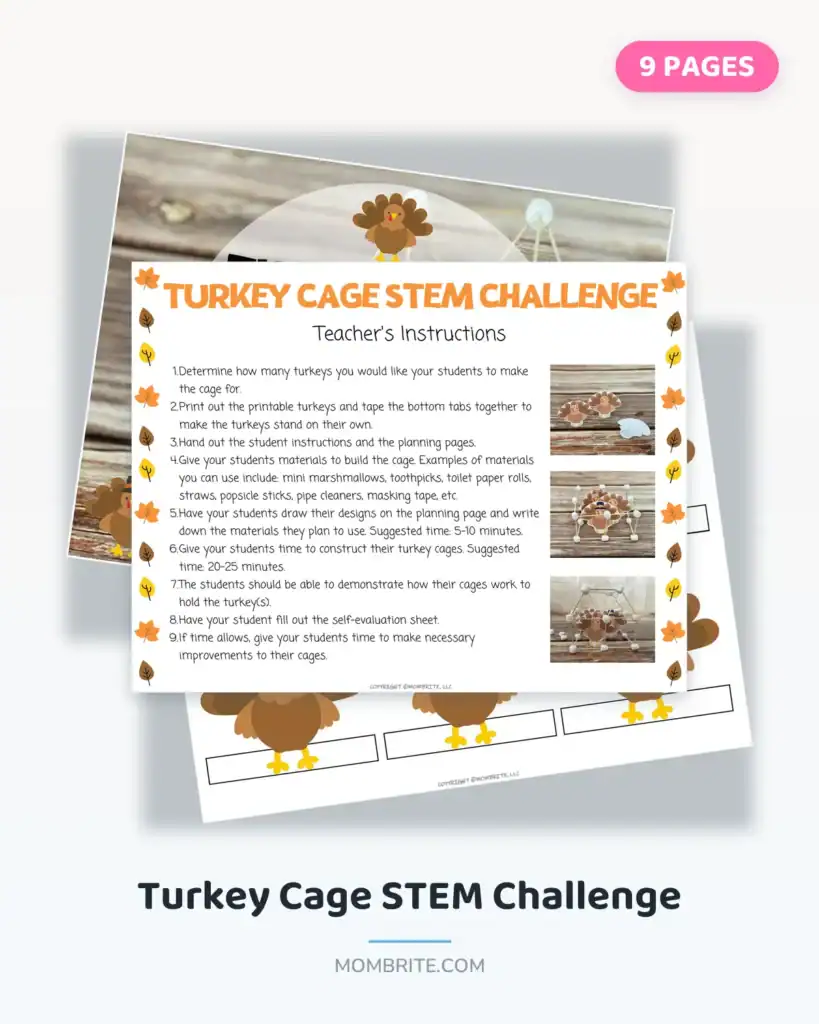 turkey cage stem challenge cover
