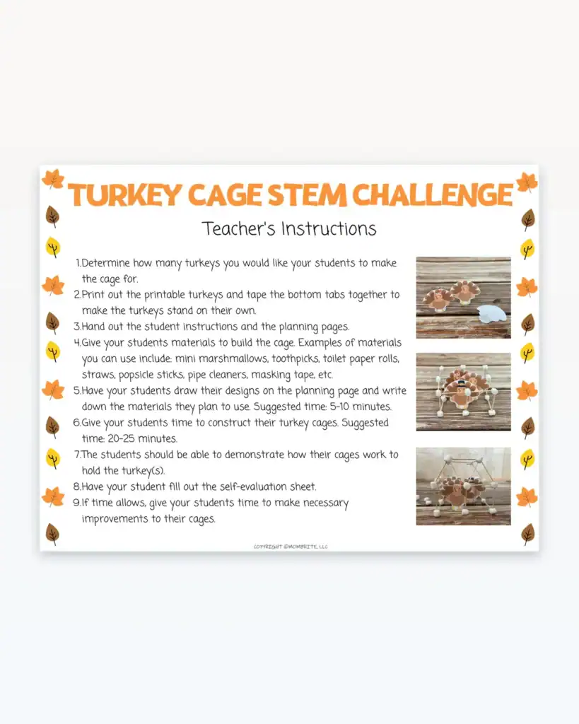 turkey cage stem challenge preview 1